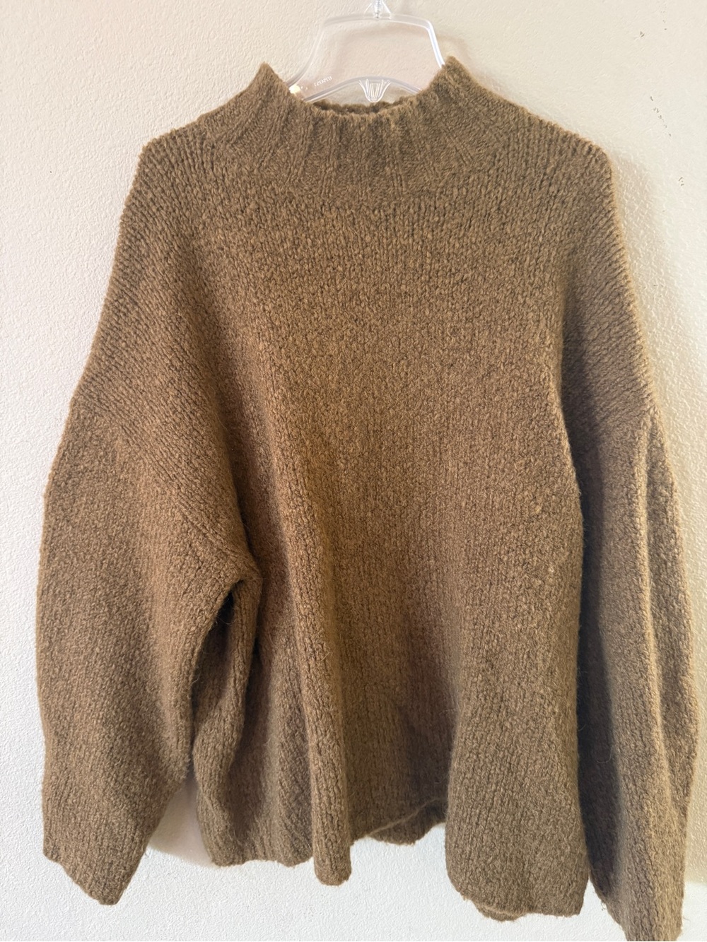 3.1 Phillip Lim Brown Cowl/Turtleneck Women's Sweater